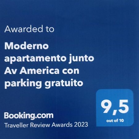 Moderno apartamento junto Av America con parking gratuito Madri Exterior foto